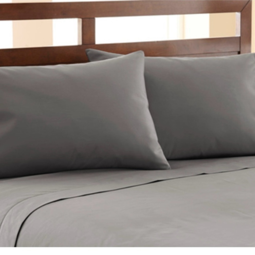 Amrapur King Size 4 Piece Sheet Set Platinum 11200SDF-PLT-KG